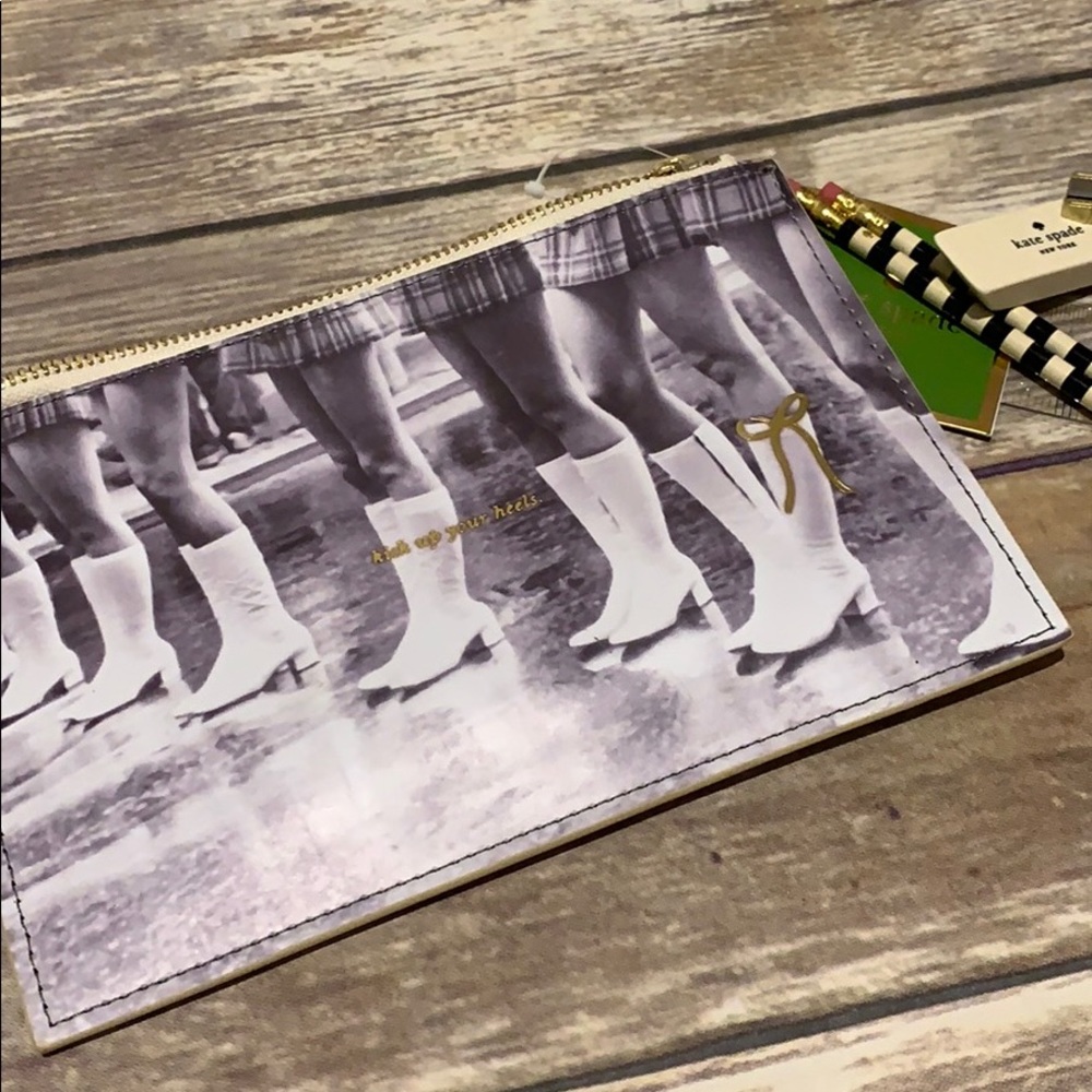kate spade ♠️ Kick up Your Heels Pencil Pouch NWT